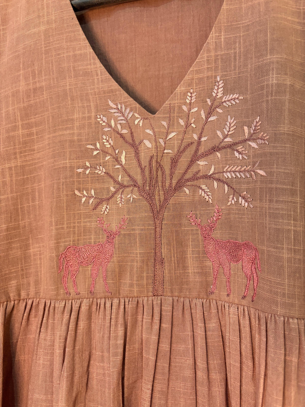 trueBrowns Pink Gauze Kurta Set | Grocsy