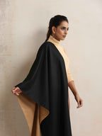 trueBrowns Black Reversible Woollen Stole | Grocsy