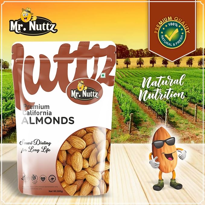Mr. Nuttz California Almonds Pouch | Grocsy
