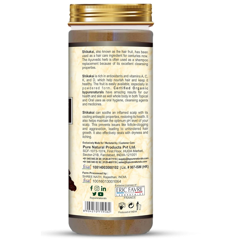 byPureNaturals Organic Black Shikakai Powder | Grocsy