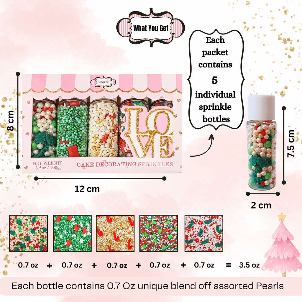 Confect Christmas Sprinkles CH Multipack 25 | Grocsy