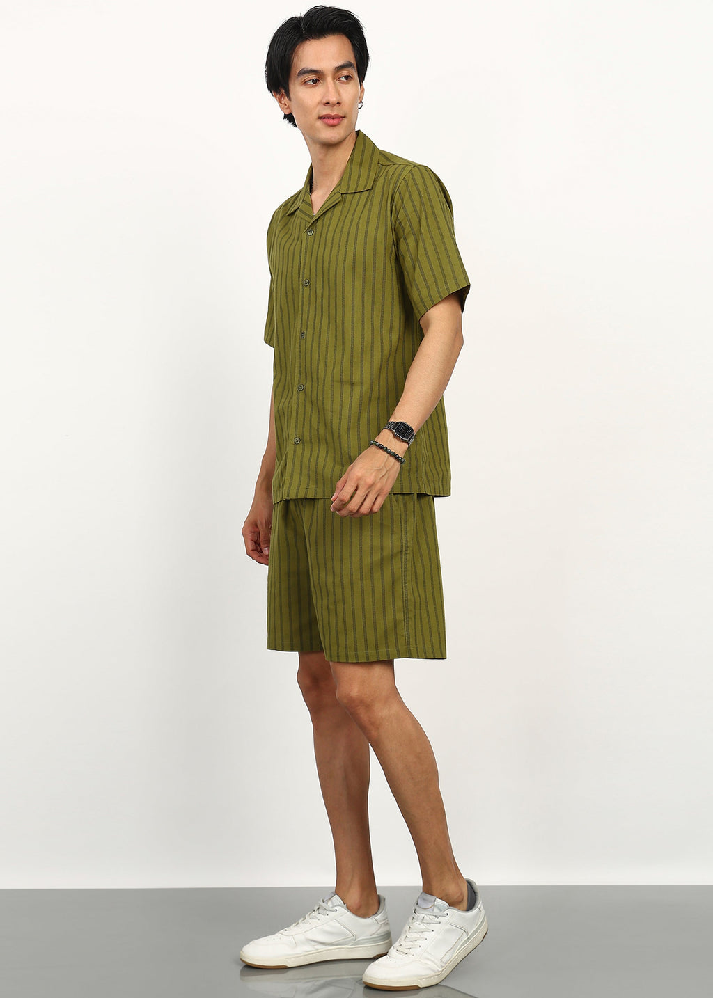 Fabmade Olive Breeze Co-Ord Set | Grocsy