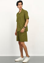 Fabmade Olive Breeze Co-Ord Set | Grocsy