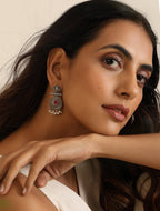 trueBrowns Silver Pearl Bead Earrings | Grocsy