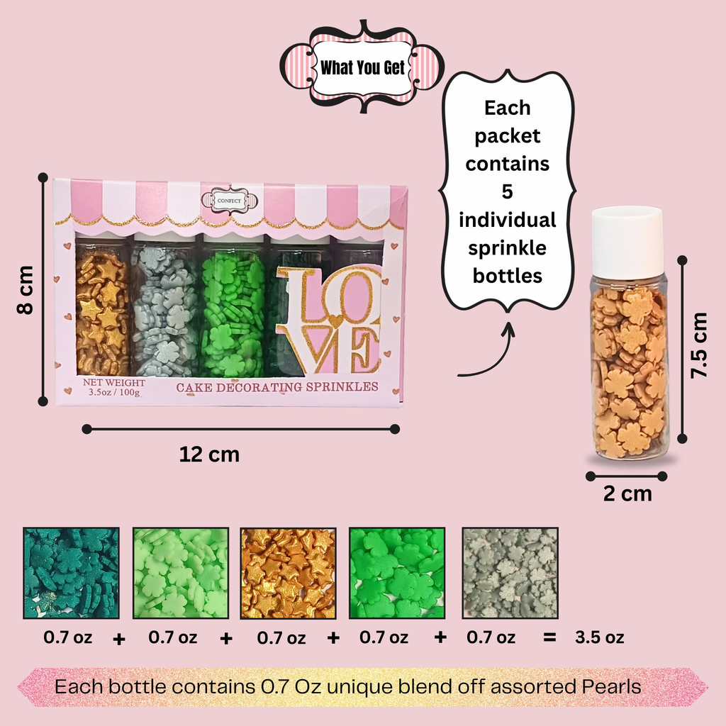 Confect St. Patrick's Sprinkles Multipack 6 | Grocsy