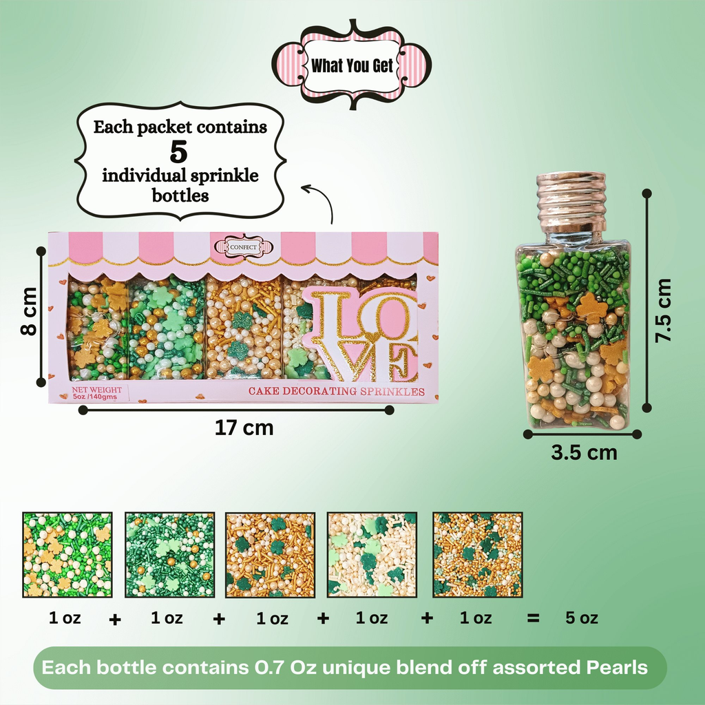 Confect St. Patrick's Sprinkles Multipack 9 | Grocsy
