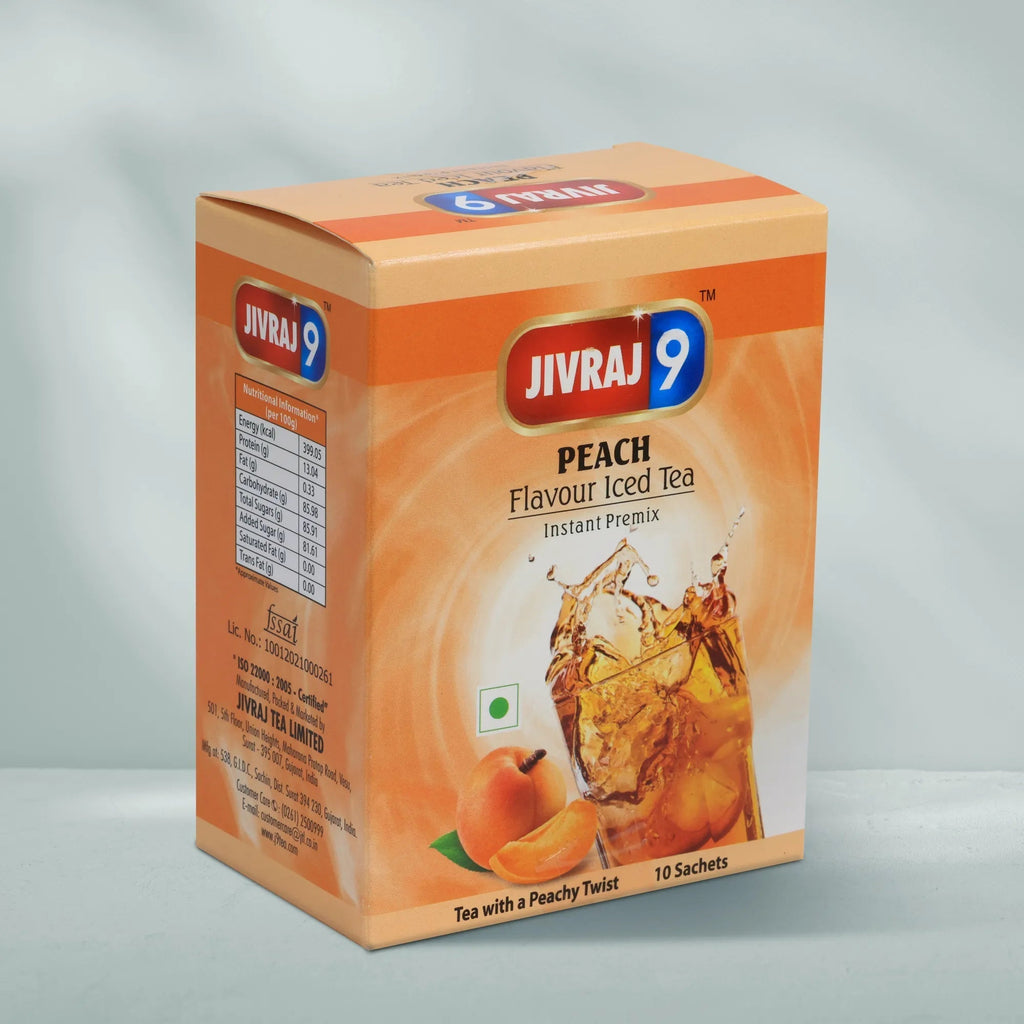 jivraj9 Tea Peach Premix Iced Tea Box | Grocsy