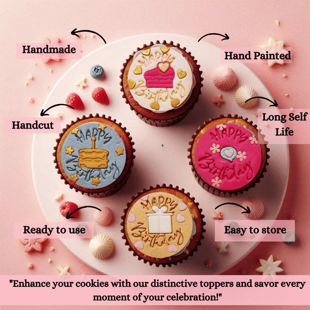 Confect Happy Birthday | Edible Celebration Topper | Grocsy