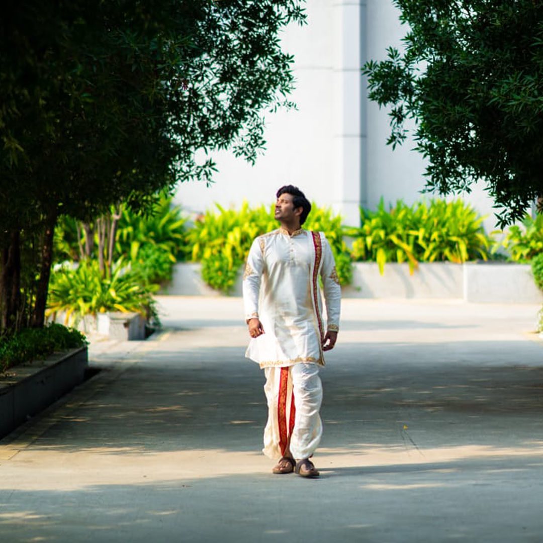 Resham Hand Embroidery Designer Men's Kurta Pattu Set by Hilo Design | Grocsy