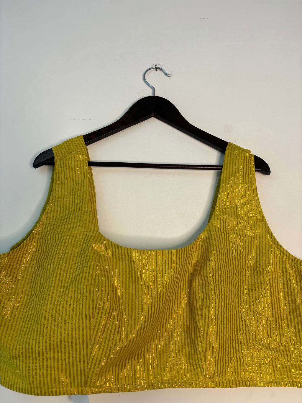 trueBrowns Lime Metallic Blouse | Grocsy