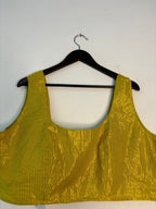 trueBrowns Lime Metallic Blouse | Grocsy