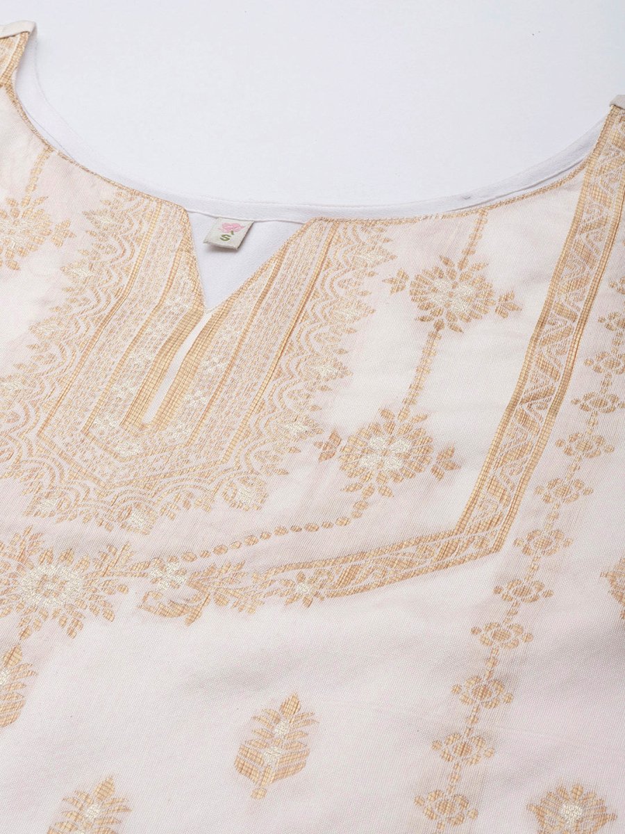 Ahalyaa Woven Design Ethnic Motifs Unstitched Dress Material | Grocsy