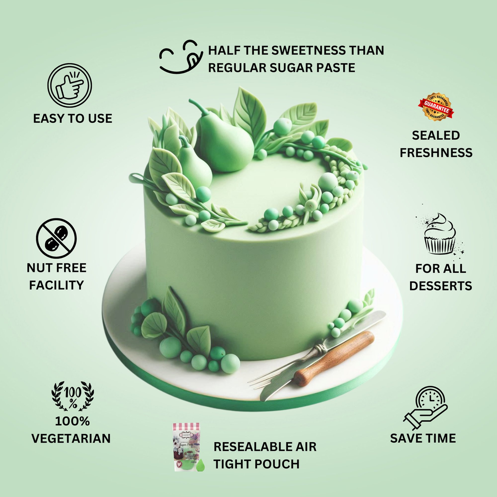 Confect Pea Green Fondant | Edible Sugarpaste | Grocsy