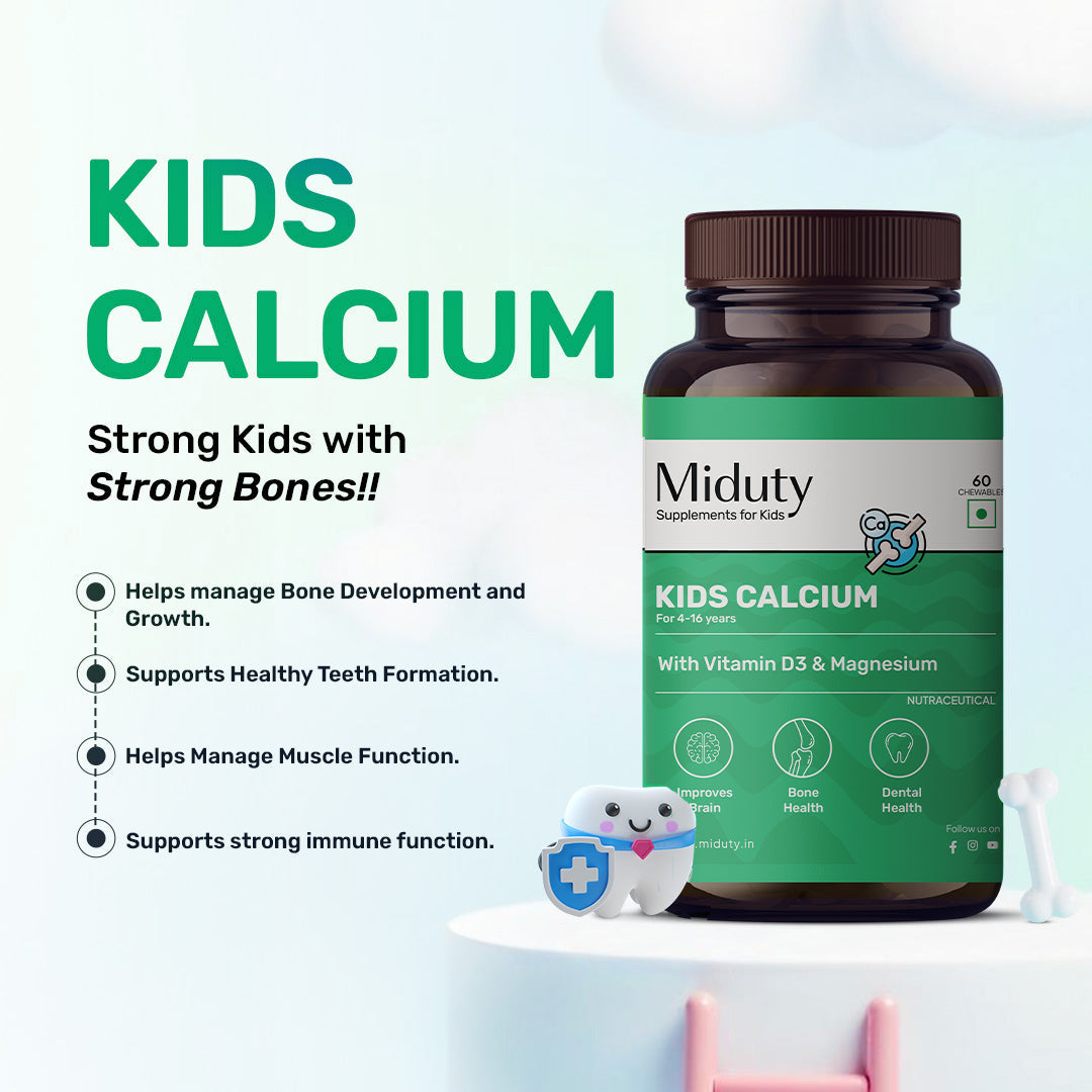 Miduty by Palak Notes Kids Calcium Chewables | Grocsy