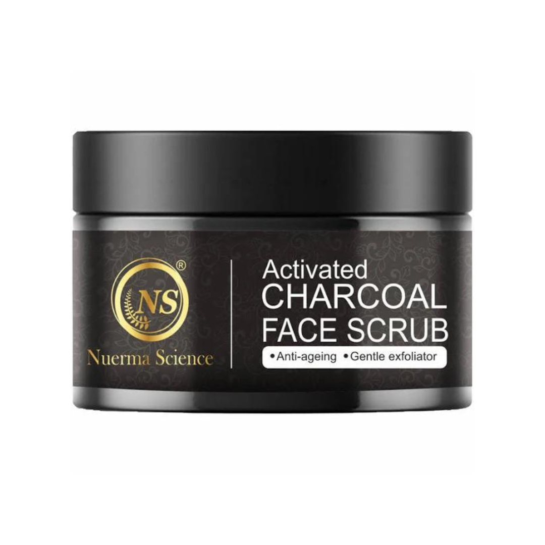 Nuerma Science Charcoal Face Scrub | Remove Dead Skin Cells & Cleanse Deeply | Grocsy