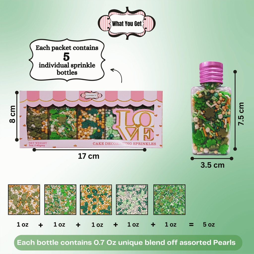 Confect St. Patrick's Sprinkles Multipack 3 | Grocsy