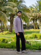 The Regal Layer Lavender Shacket by Hilo Design | Grocsy