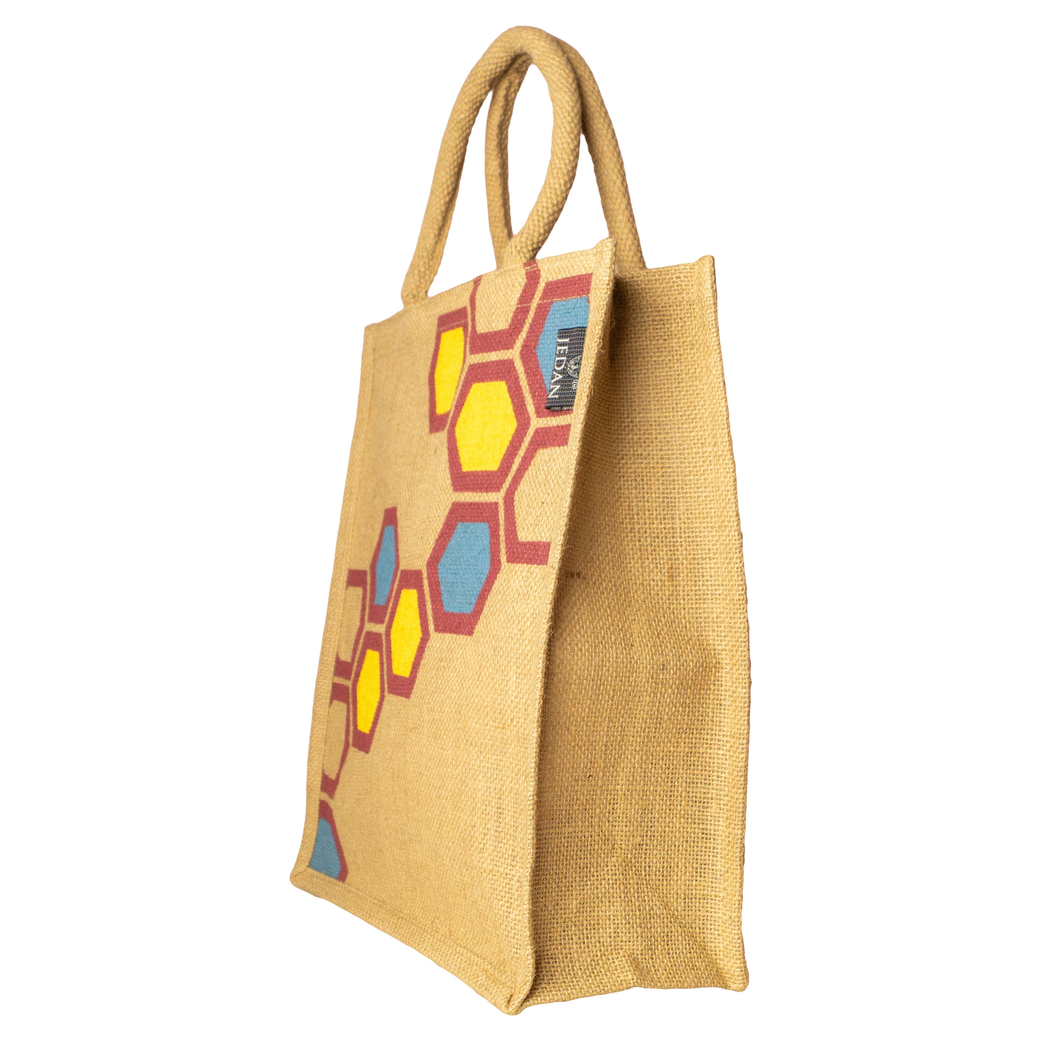 MiDazzle Shopping Bag (Honey Comb Multicolour) JdJSB1102 | Grocsy