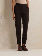 trueBrowns Brown Woollen Pants | Grocsy
