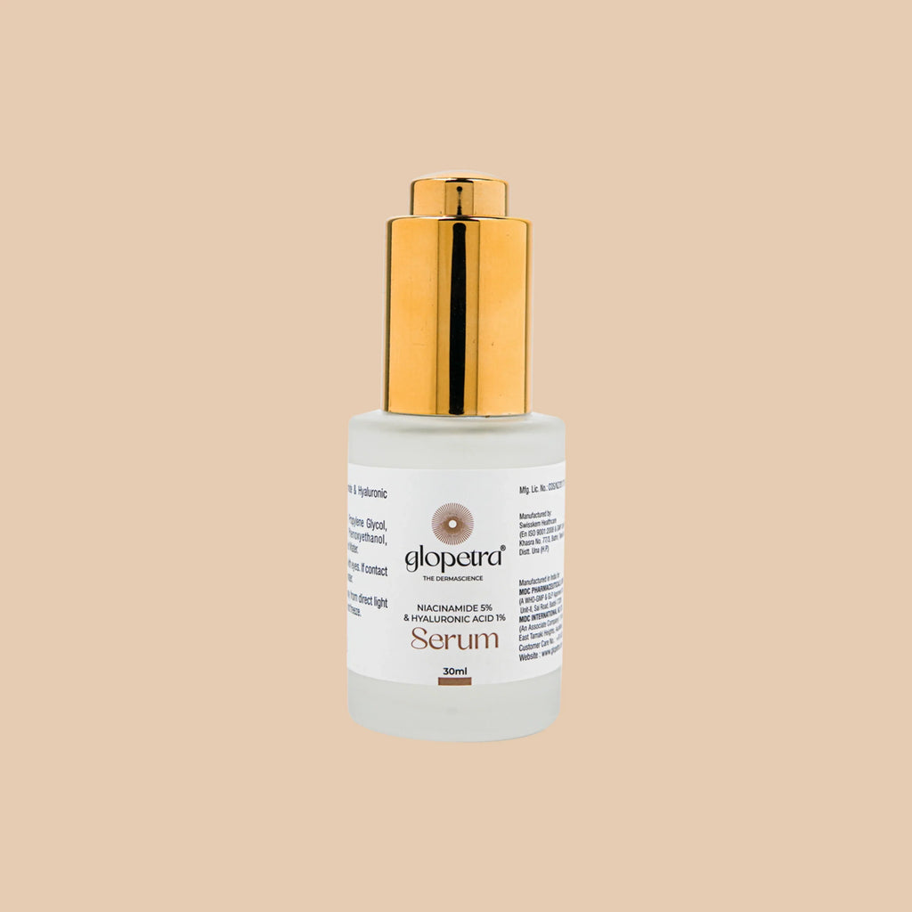 Glopetra Niacinamide & Hyaluronic Acid Serum For Acne & Dark Spots | Grocsy
