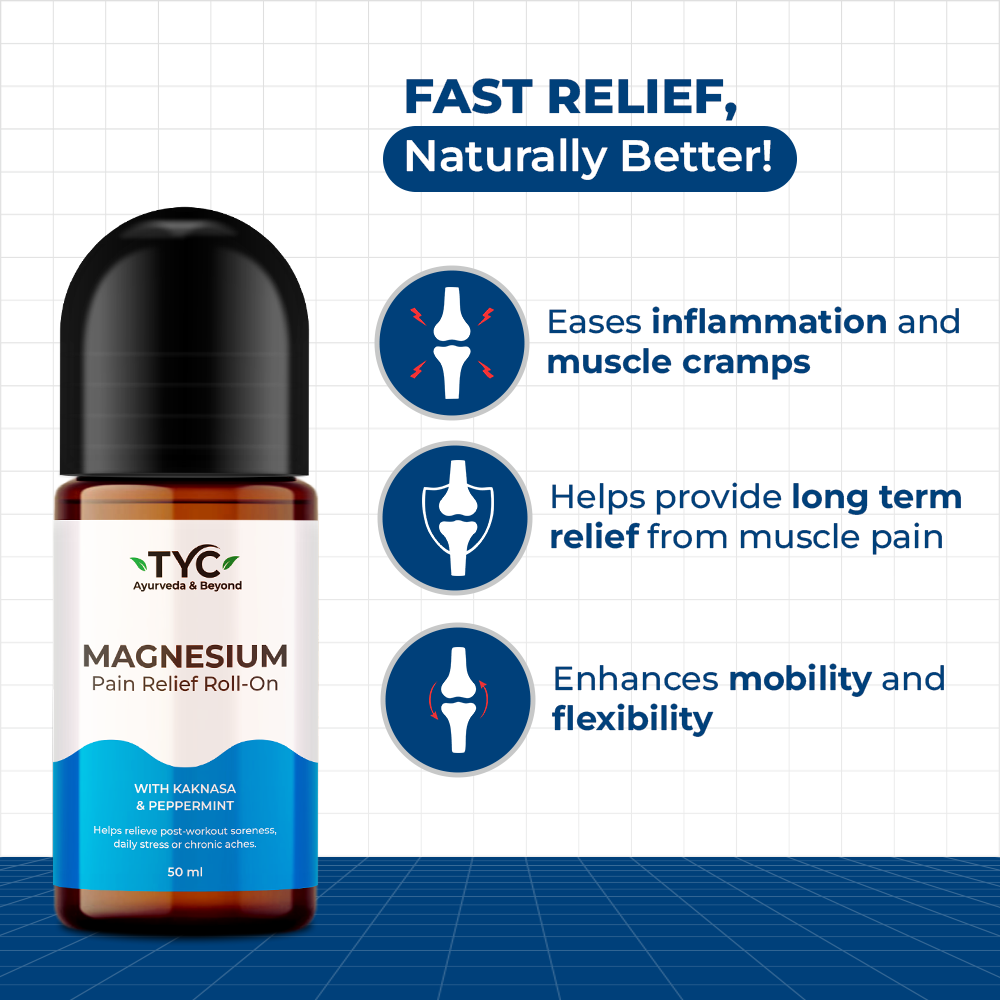 TYC Magnesium Pain Relief Roll On | Grocsy