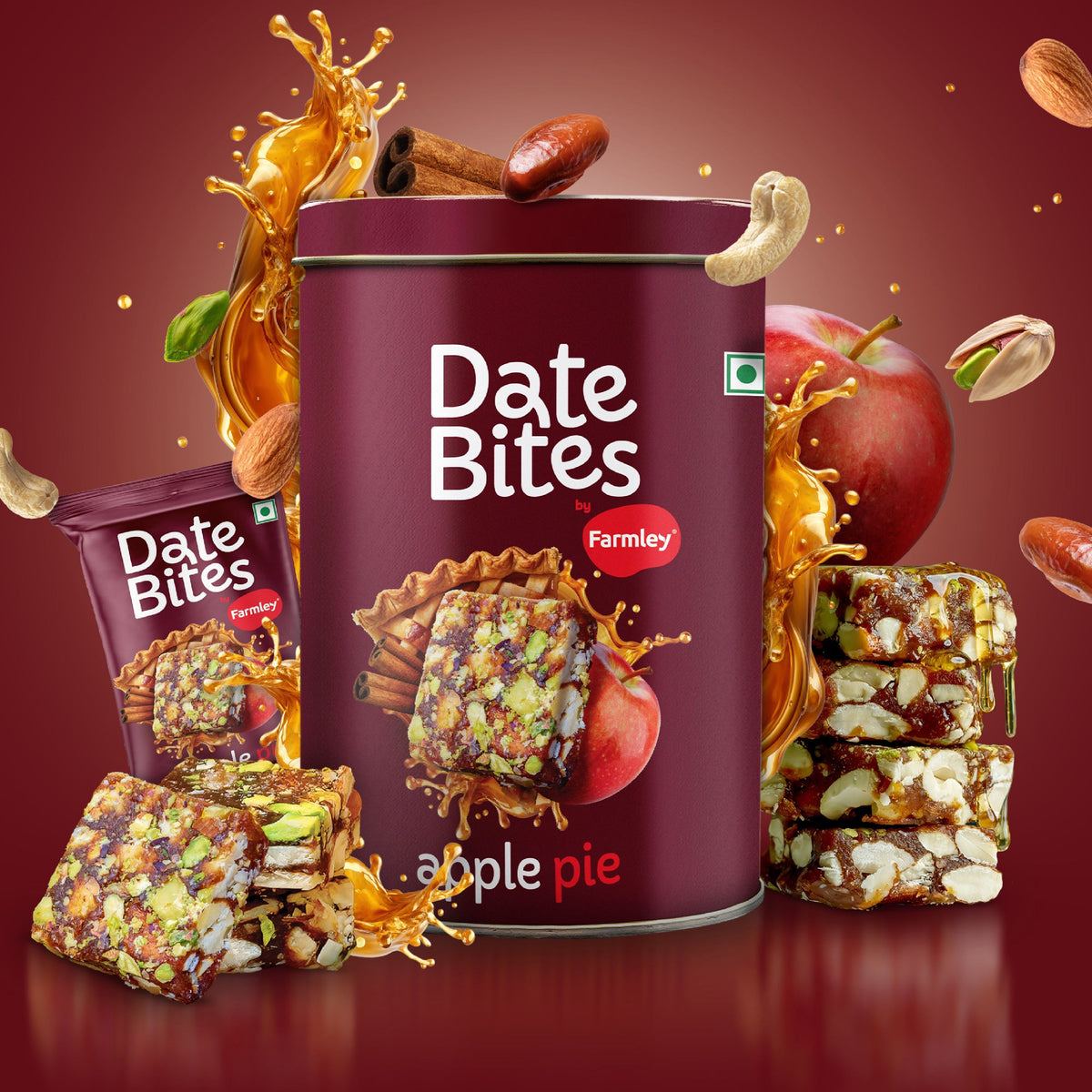 Farmley Date Bites Apple Pie- No Added Sugar | Grocsy