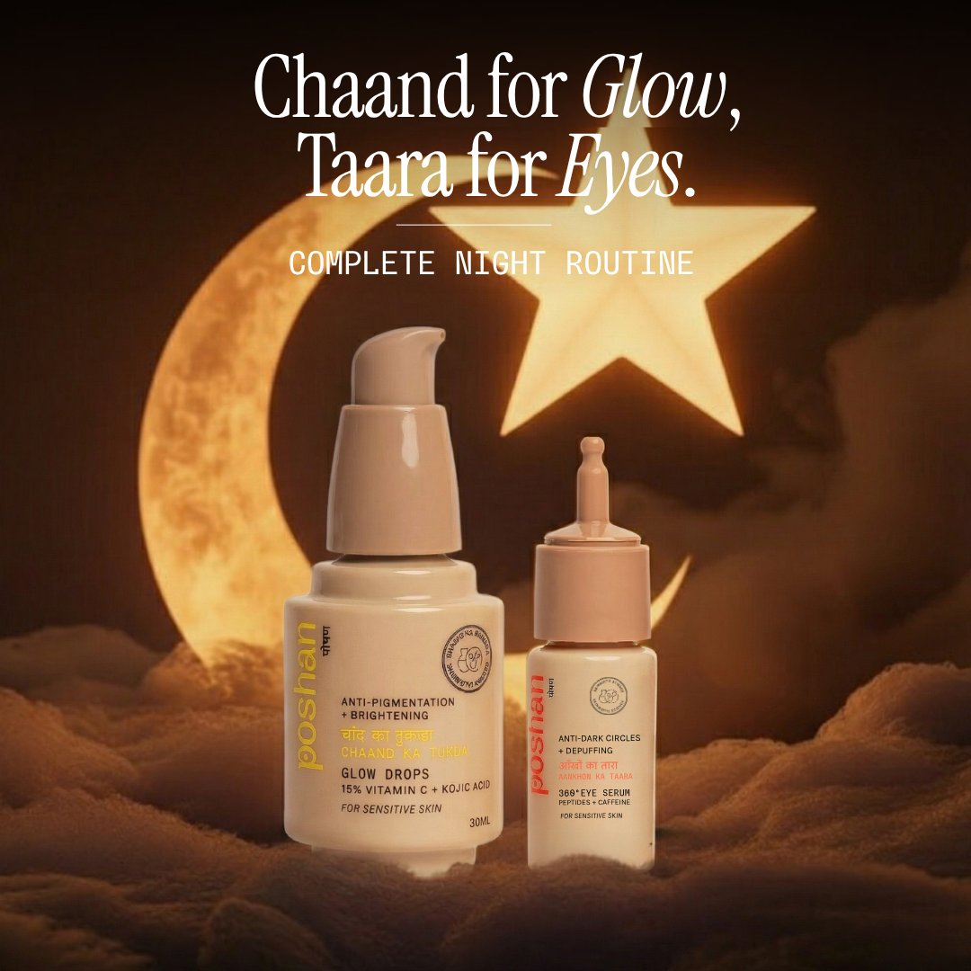 Poshan Skincare Chaand Taara Glow Duo | Grocsy