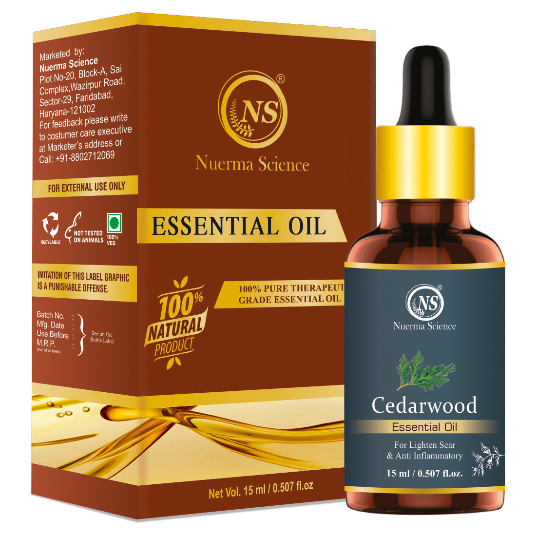 Nuerma Science Cedarwood Essential Oil | Grocsy