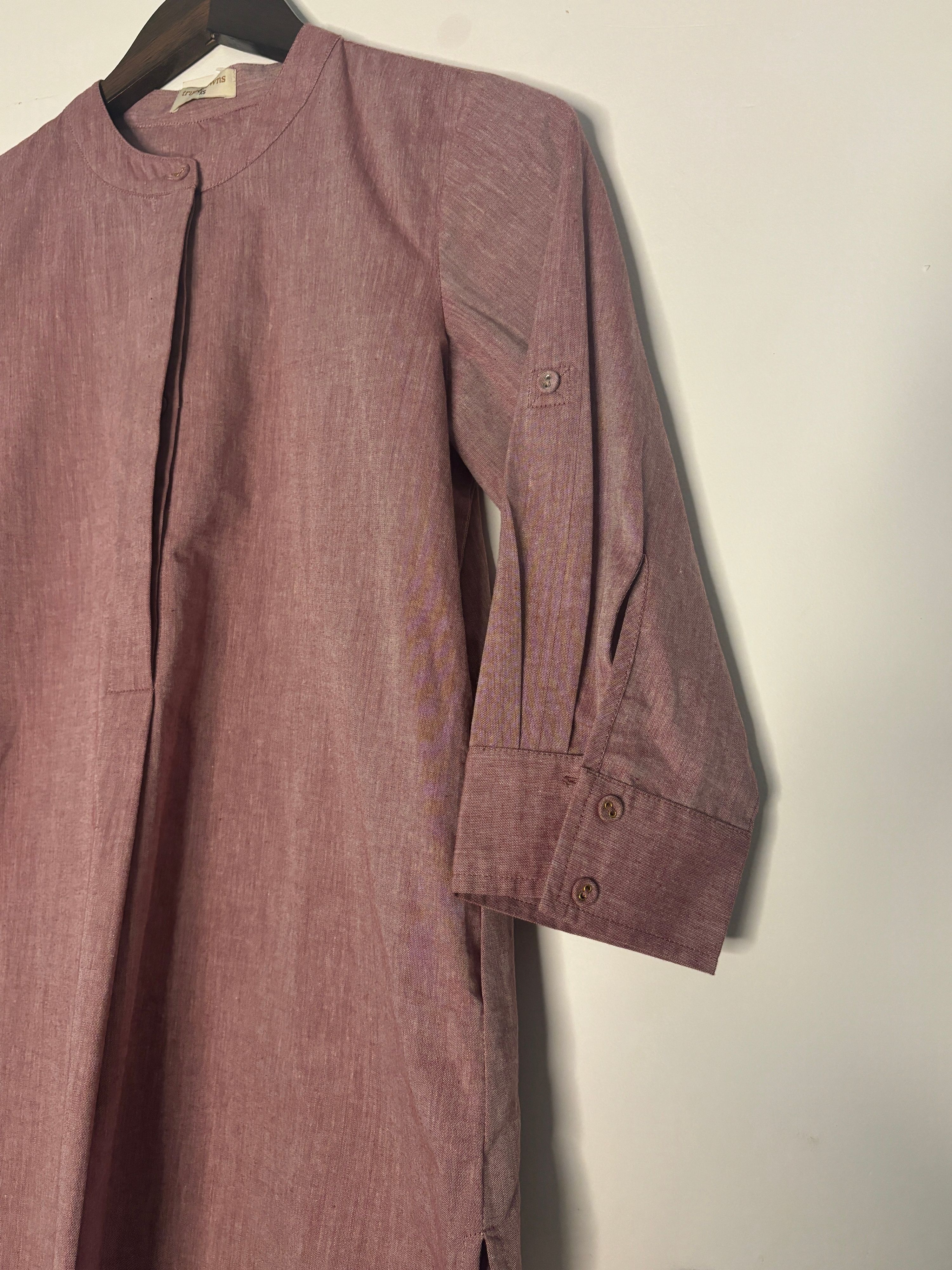 trueBrowns Pink Chambrey Top | Grocsy