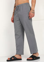 Fabmade Slate Grey Linen Pyjama | Grocsy