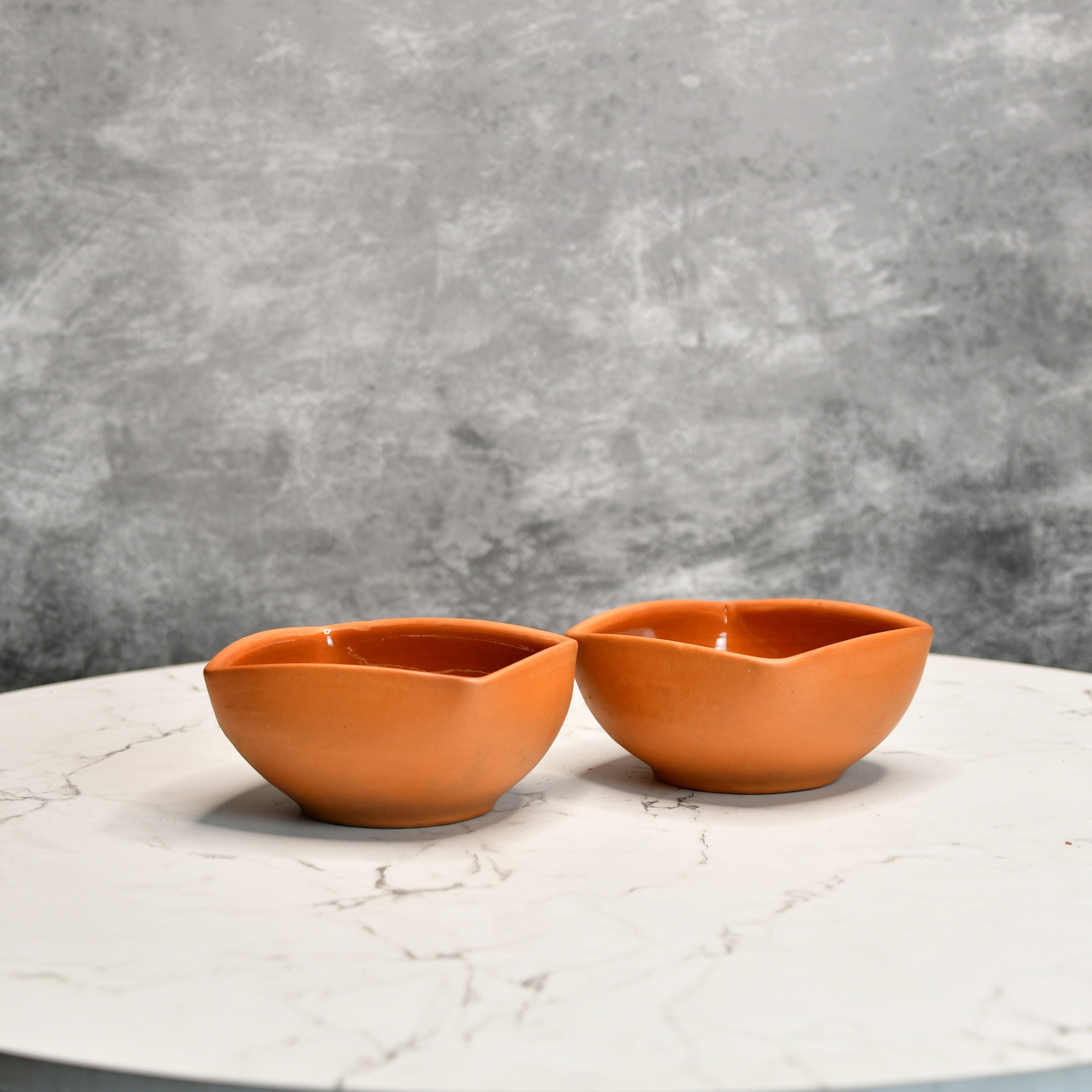 Sowpeace Premium Set of 2 Terracotta Square Serving Bowls | Grocsy