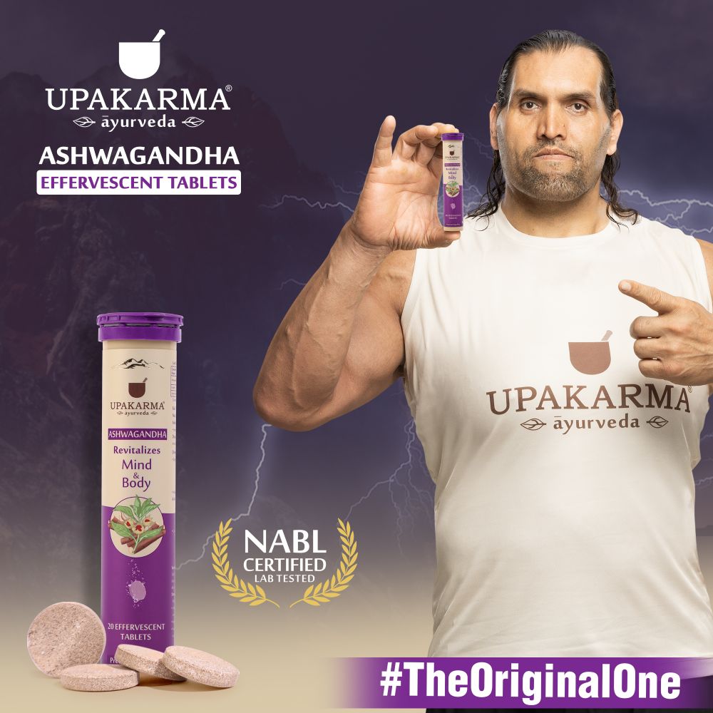 Upakarma Ayurveda Ashwagandha Effervescent Tablets | Grocsy