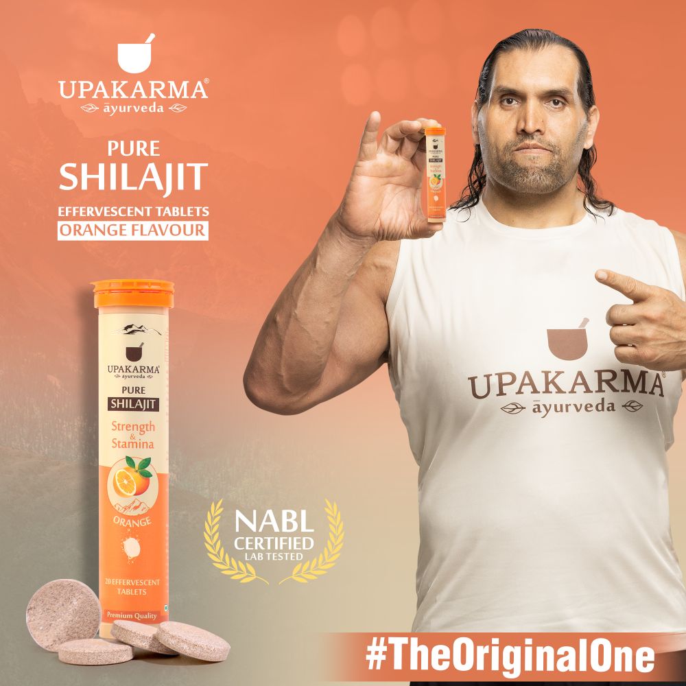 Upakarma Ayurveda Pure Sj Effervescent Tablets - Orange | Grocsy