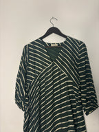 trueBrowns Green Lehariya Top | Grocsy