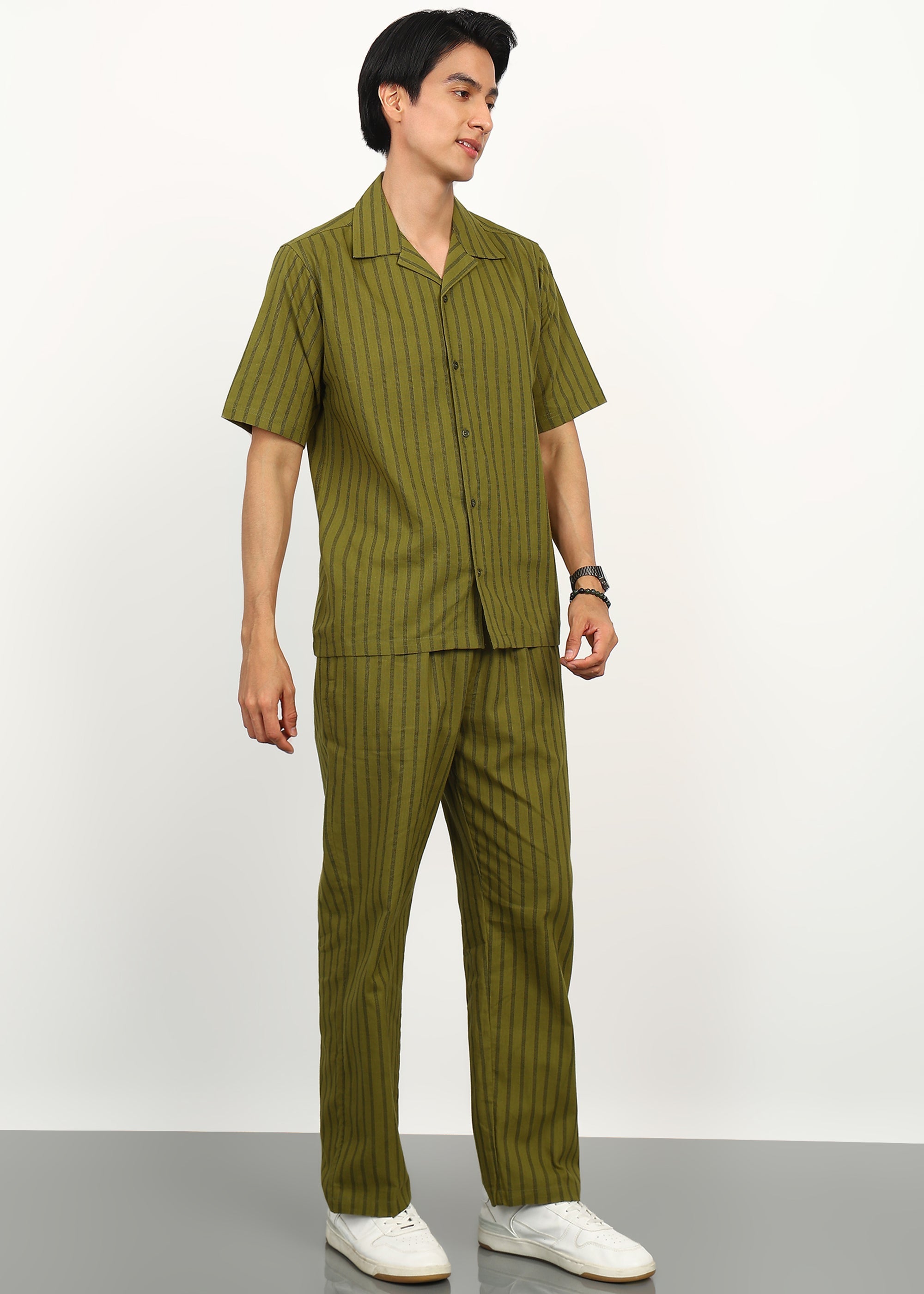 Fabmade Olive Rhythm Co-Ord Set | Grocsy
