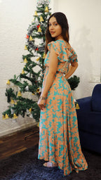 Noroke Bamboo Flowy Floral Dress - Printed | Grocsy