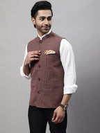 Even Apparels Men's Multi Nehru Jacket With Welt Pockets | Grocsy