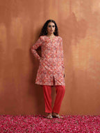 trueBrowns Beige Print Kurta Co-ord Set | Grocsy