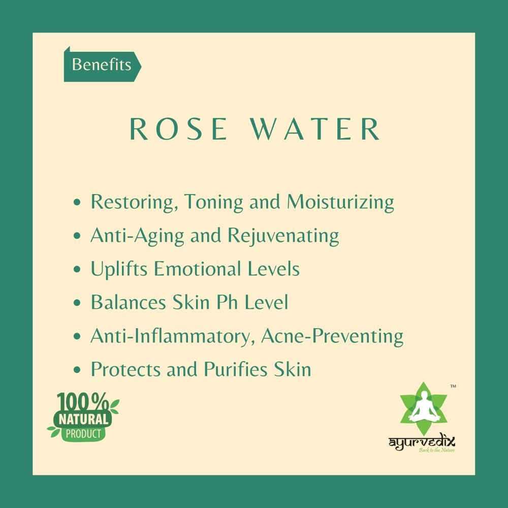 Ayurvedix Rose Water | Grocsy