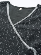 Ahalyaa Printed Angrakha Gotta Patti Kurta With Palazzos | Grocsy