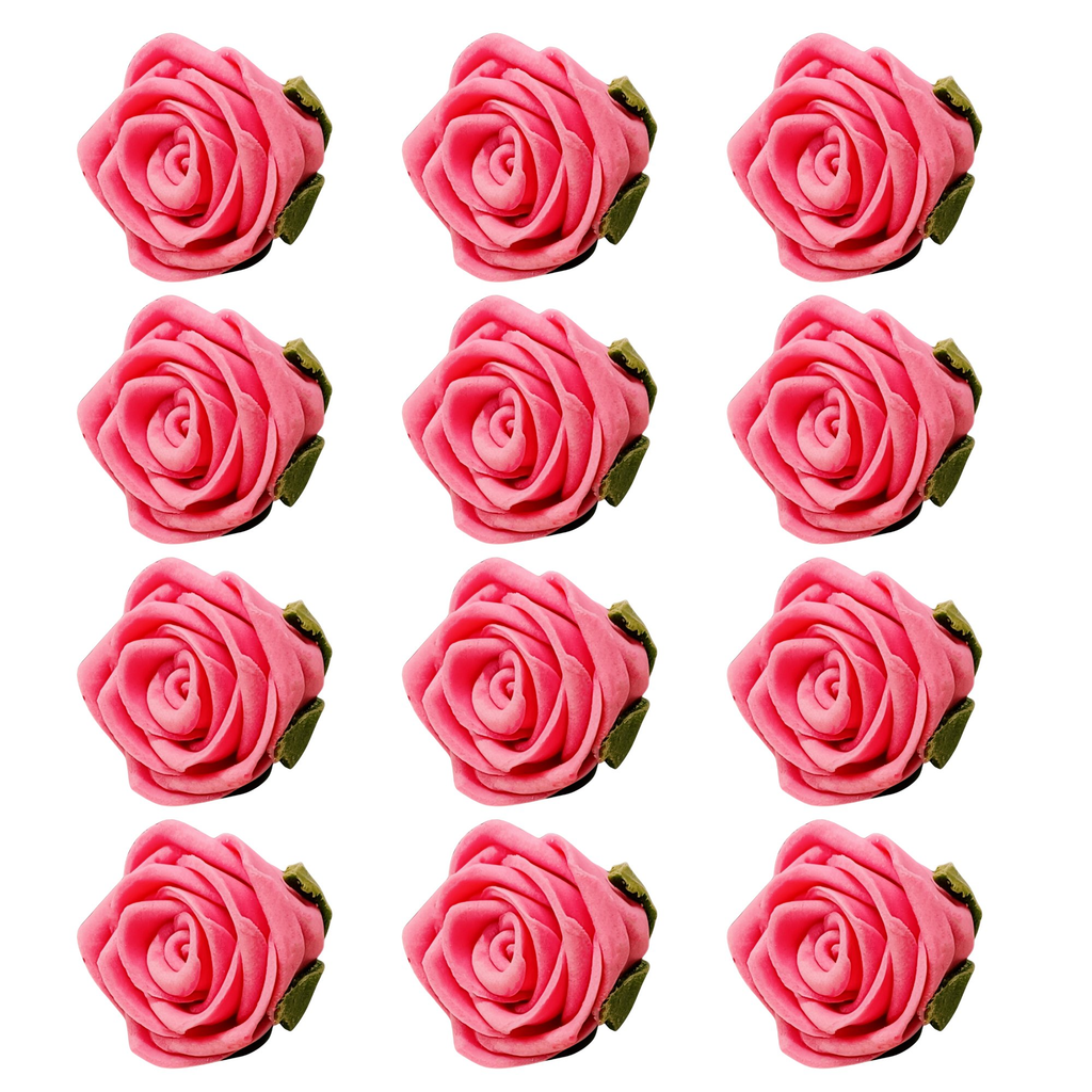 Confect French Rose Pink | Edible Sugar Roses Topper | Grocsy