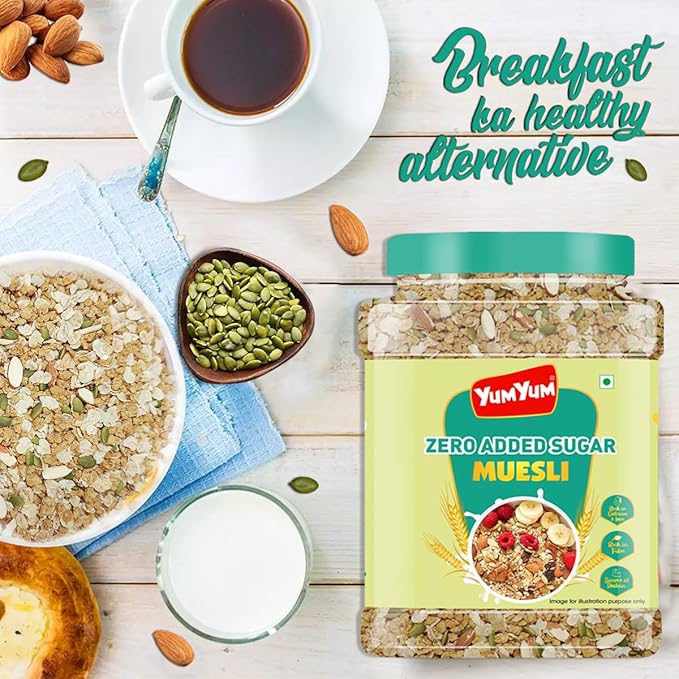 Yum Yum Zero Added Sugar Muesli Jar | Grocsy
