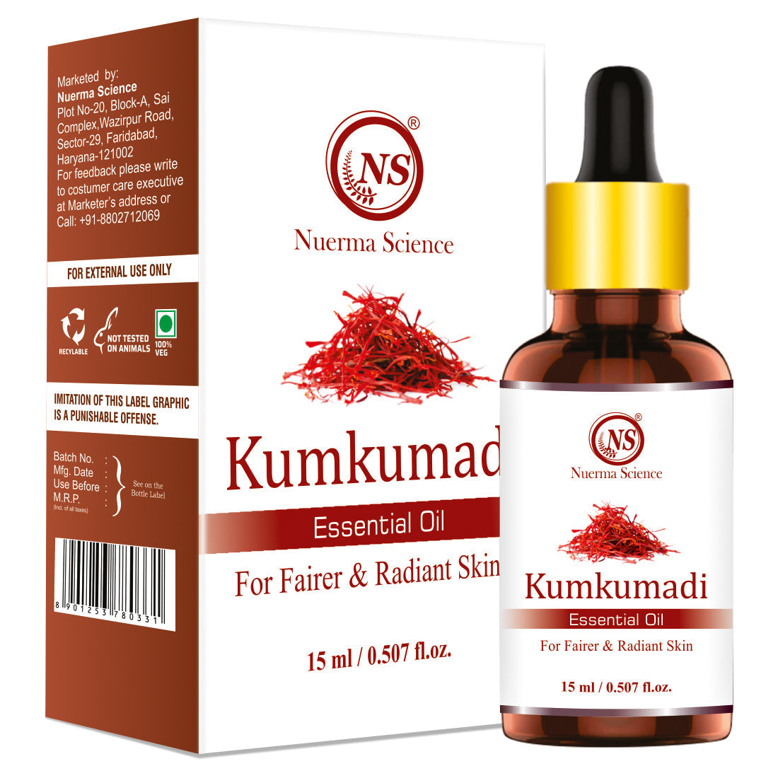 Nuerma Science Kumkumadi Essential Oil | Grocsy