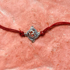 trueBrowns 925 Sterling Silver Textured Om Thread Rakhi | Grocsy