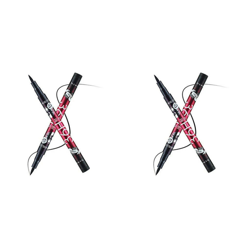 Favon Pack of 2 Waterproof 36hrs Stay Eyeliner Pens | Grocsy