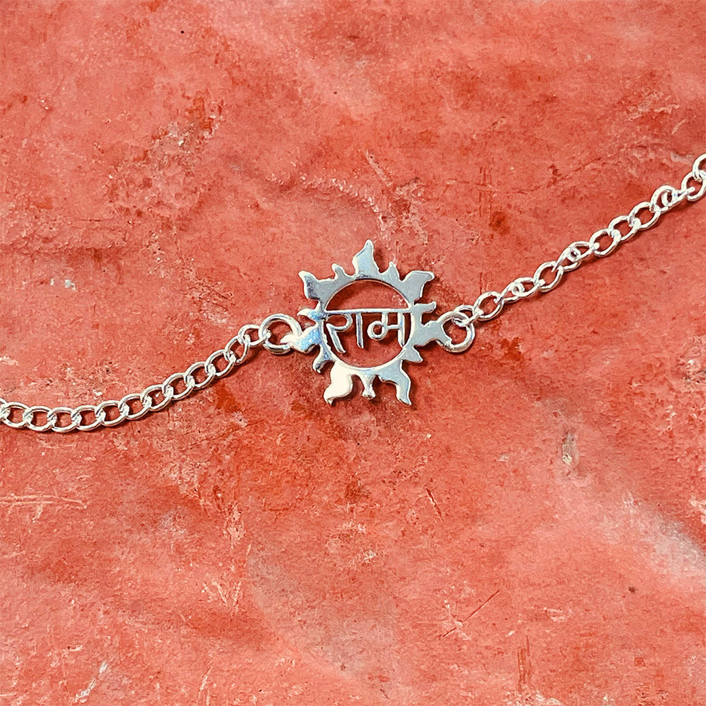 trueBrowns 925 Sterling Silver Ram Silver Chain Rakhi | Grocsy