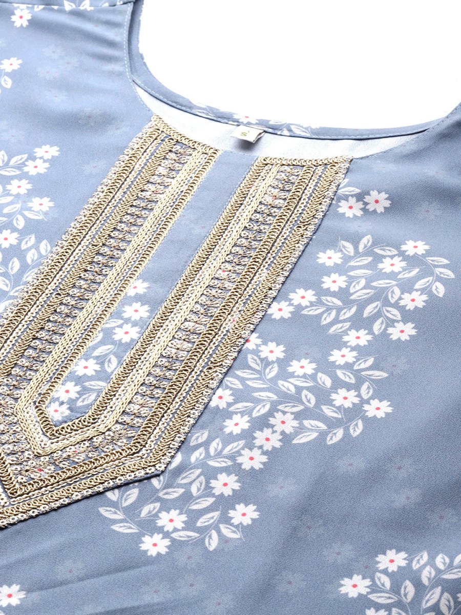 Ahalyaa Women Embroidered Floral Printed Co-ords | Grocsy