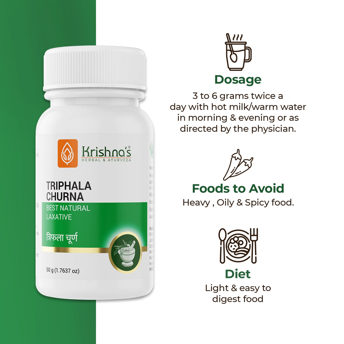 Krishna'S Herbal & Ayurveda Triphala Churna | Grocsy