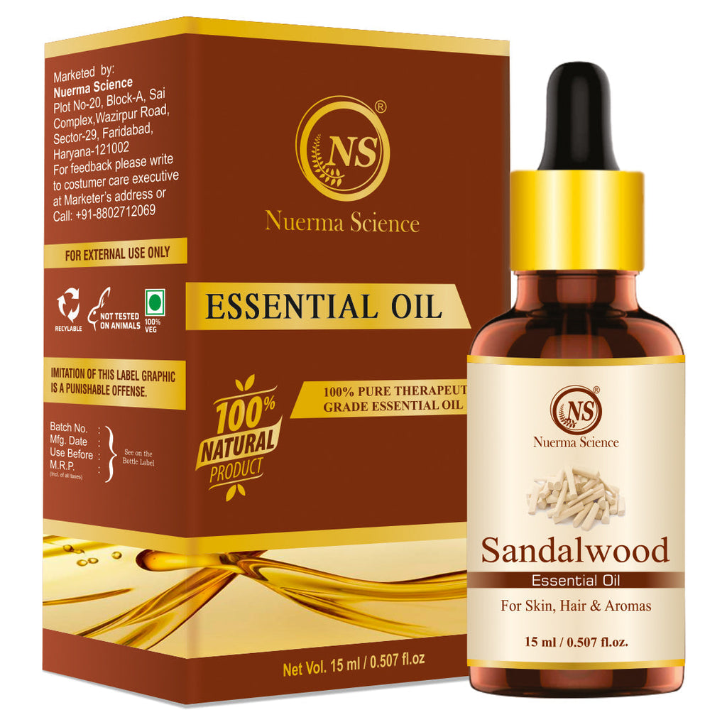 Nuerma Science Sandalwood Essential Oil For Skin & Hair | Grocsy