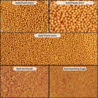 Confect Sprinkles for Cakes & Cupcakes Decoration | USP-22(Gold) | Grocsy